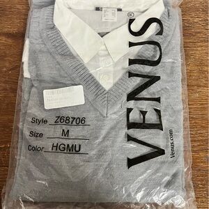 VENUS Layered Sweater Top Medium NWT Sealed
